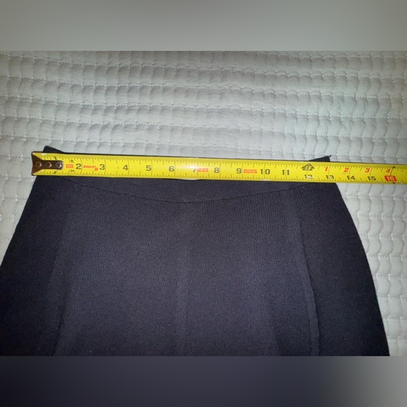 Theory Black Women's mini Skirt. Stretchy sweater braided stripe Size small NWOT - Picture 8 of 12